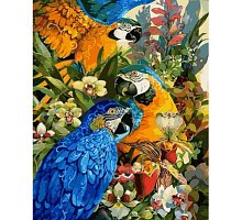 Фото Картина за номерами "Тропічні папуги" 40х50см, Babylon VP617