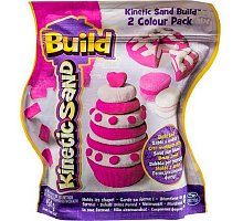 Фото Kinetic Sand Build - пісок для творчості, білий та рожевий, 2х227г, Wacky-tivities, 71428WPn