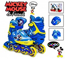 Фото Комплект ролики + захист Disney Mickey Mouse р34-37 Усі колеса світяться (1453798468)