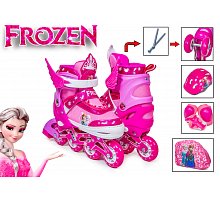 Фото Комплект ролики + захист Frozen Рожевий XS 26-29 (710891275)