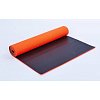 Килимок для фітнесу та йоги (Yoga mat) PVC 6мм двошаровий SP-Planeta FI-5558-4 (1,73м x 0,61м x 6мм, оранж-чер)