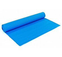 Фото Килимок для фітнесу Yoga mat PVC 3мм із фіксуючою гумкою YG-2773(B) (1,73м x 0,61м x 3мм, синій)