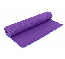Фото Килимок для фітнесу Yoga mat PVC 6мм із фіксуючою гумкою YG-066(V) (1,73м x 0,61м x 6мм, фіолет)