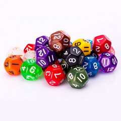 Кубик игральный РПГ D12, 1 шт (g7dD12)