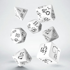 Кубики RPG Bright Llama Dice Set (White & black). Q WORKSHOP (SLLA02)