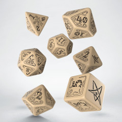 Кубики RPG Call of Cthulhu Beige & black Dice Set. Q WORKSHOP (SCTH01)
