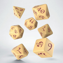 Кубики RPG Classic RPG Beige & burgundy Dice Set. Q WORKSHOP (SCLE14)