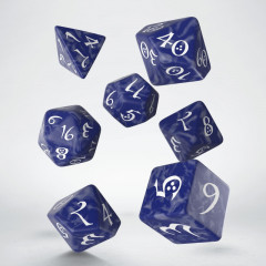 Кубики RPG Classic RPG Cobalt & white Dice Set. Q WORKSHOP (SCLE12)