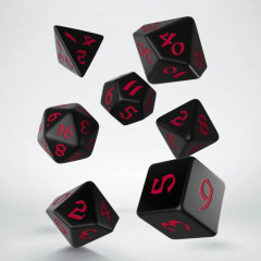 Кубики RPG Classic Runic Black & red Dice Set. Q WORKSHOP (SCLR01)