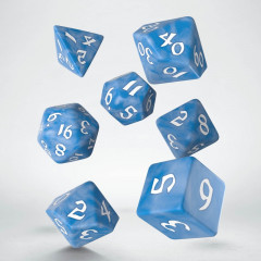 Кубики RPG Classic Runic Glacier & white Dice Set. Q WORKSHOP (SCLR05)