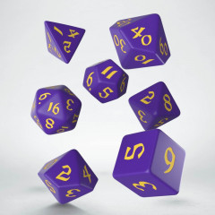 Кубики RPG Classic Runic Purple & yellow Dice Set. Q WORKSHOP (SCLR15)