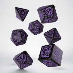 Кубики RPG COC Horror on the Orient Express Black & purple Dice Set. Q WORKSHOP (SCTO05)