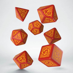 Кубики RPG Dragon Slayer Red & orange Dice Set. Q WORKSHOP (SDRS01)