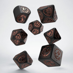 Кубики RPG Dragons Modern Dice Set: Obsidian. Q WORKSHOP (RDRA07)