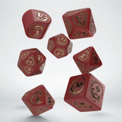 Кубики RPG Dragons Modern Dice Set: Ruby. Q WORKSHOP (RDRA08)