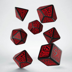 Кубики RPG Dwarven Black & red Dice Set. Q WORKSHOP (SDWA06)