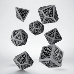 Кубики RPG Dwarven Gray & black Dice Set. Q WORKSHOP (SDWA03)