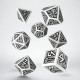 Кубики RPG Dwarven White & black Dice Set. Q WORKSHOP (SDWA02)
