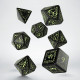 Кубики RPG Elvish Black & glow-in-the-dark Dice Set. Q WORKSHOP (SELV04)