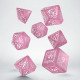 Кубики RPG Elvish Shimmering pink & White Dice Set. Q WORKSHOP (SELV11)