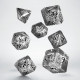 Кубики RPG Elvish Translucent & black Dice Set. Q WORKSHOP (SELV07)