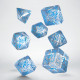 Кубики RPG Elvish Translucent & blue Dice Set. Q WORKSHOP (SELV08)