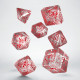 Кубики RPG Elvish Translucent & red Dice Set. Q WORKSHOP (SELV05)