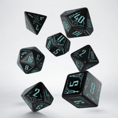 Кубики RPG Galactic Black & blue Dice Set. Q WORKSHOP (SGAL02)