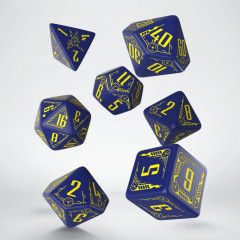 Кубики RPG Galactic Navy & Yellow Dice Set. Q WORKSHOP (SGAL01)