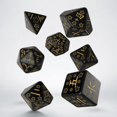 Кубики RPG Japanese Dice Set: Deep Night Firefly. Q WORKSHOP (SKAN03)