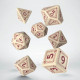 Кубики RPG RuneQuest Beige & burgundy Dice Set. Q WORKSHOP (SRQU02)