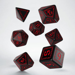 Кубики RPG Runic Black & red Dice Set. Q WORKSHOP (SRUN06)