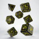 Кубики RPG Runic Black & yellow Dice Set. Q WORKSHOP (SRUN07)