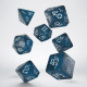 Кубики RPG Shimmering Llama Dice Set (Glittering dark blue & white). Q WORKSHOP (SLLA03)