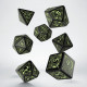 Кубики RPG Steampunk Black & glow-in-the-dark Dice Set. Q WORKSHOP (SSTE05)