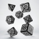 Кубики RPG Steampunk Clockwork Black & White Dice Set. Q WORKSHOP (SSTC01)