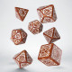 Кубики RPG Steampunk Clockwork Caramel & White Dice Set. Q WORKSHOP (SSTC03)
