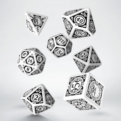 Кубики RPG Steampunk Clockwork White & black Dice Set. Q WORKSHOP (SSTC02)