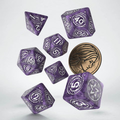 Кубики RPG The Witcher Dice Set. Yennefer - Lilac and Gooseberries. Q WORKSHOP (SWYE03)