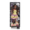Фото 1 - Лялька Барбі Модниця, в жовтій сукні, Barbie, Matell, темна шкіра, жовта сукня з принтом, DGY54-1