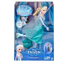 Фото Лялька Фігуристка із м/ф Холодне серце в ас. (2), Disney Frozen, Mattel Disney Princess, Ельза (CBC61-2)