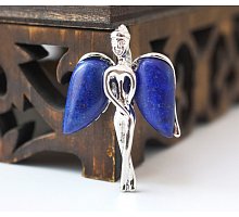 Фото Кулон "Ангел з кам'яними крилами" вставка Лазуріт (9080016)