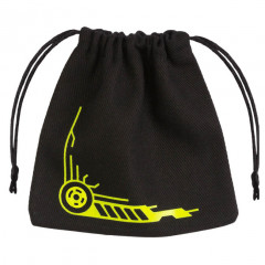 Мішечок для кубиків Galactic Black & yellow Dice Bag. Q WORKSHOP (BGAL101)