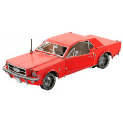 Металлическая сборная 3D модель 1965 Ford Mustang (Red), Metal Earth (MMS056C)