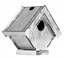 Фото Металева збірна 3D модель Bird House (Шпаківня), Metal Earth (MMS039)