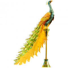 Металева збірна 3D модель Iconx - Peacock (Павич), Metal Earth (ICX112)