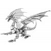 Фото 1 - Металева збірна 3D модель Iconx - Silver Dragon (Срібний дракон), Metal Earth (ICX023)