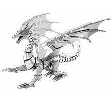 Фото Металева збірна 3D модель Iconx - Silver Dragon (Срібний дракон), Metal Earth (ICX023)