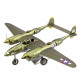 Металева збірна 3D модель Винищувач Lockheed P-38 Lightning, Metal Earth (ICX143)