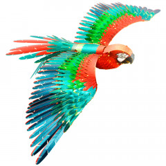 Металева збірна 3D модель Parrot (Папуга), Metal Earth (ICX118)